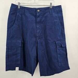 Saddlebred Mens Harbor Navy Cargo Shorts Size 36 11 Inch Inseam NEW